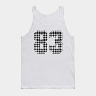 Plaid Number - 83 - Dark Tank Top